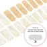 NAILOG Semi Cured Gel Nail Strips - 20 Extra Long Polish Stickers/Wraps, Glossy & Long Lasting Soft Gel Finishing