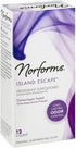 Norforms 12 Count (Pack 5) Feminine Deodorant Suppositories, Long Lasting Odor Control, Island Escape Scent