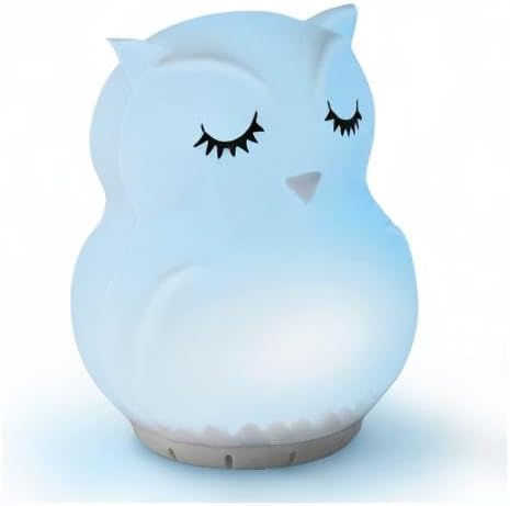 RAINLAX 4-7-8 3 1 Mindfulness 'Breathing Owl' | Guided Visual Meditation Breathing Light | in Device with Night Light