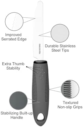 Bendable Adaptive Utensil Set - Arthritis Aid Silverware for The Elderly, Parkinson's, Hand Tremors, Weak Hand Grip & Handicapped - Easy Grip for Shaking and Trembling Hands