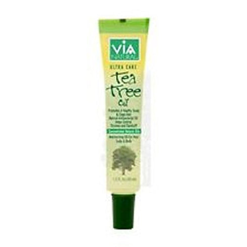 Ultra Care Tea Tree Oil by Via Natural, 1.5oz - Promotes Healthy Scalp & Clean Hair