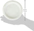 Blue Sky 100 Count Disposable Plastic Plates, White, 6-Inch