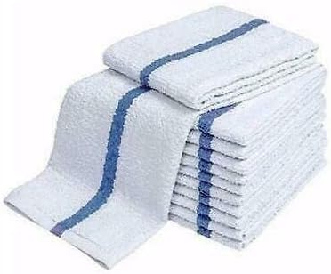 Bulk Bar Towels - 24 Pack Kitchen Dish Cleaning Cloths, Reusable Cotton for Hand Drying, Washing Dishes, Home Supplies