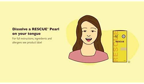 Bach RESCUE PEARLS, Natural Orange Vanilla Flavor, Homeopathic Stress Relief, Quick-Dissolve, 28 Count Each, 6 Pack