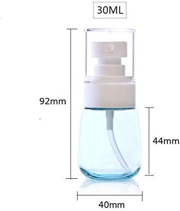 2 Pcs 30ml/1oz Mini Fine Mist Spray Bottles, Empty Clear Travel Containers Water Mist Sprayer for Cosmetic Skincare Lotion Perfumes by LASSUM