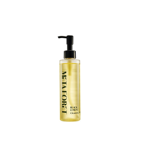 METAFORET Black Lemon Cleansing Oil - 200ml Makeup & Sunscreen Remover, Deep Cleansing Face Cleanser