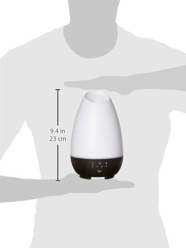 HealthSmart Essential Oil Diffuser, 500ML Tank, Cool Mist Humidifier, Aromatherapy, 7 LED Light Colors, White