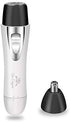 Rechargeable Facial Hair Removal for Women - Painless Nose Ear Eyebrows Trimmer Remover (White 2 in 1)