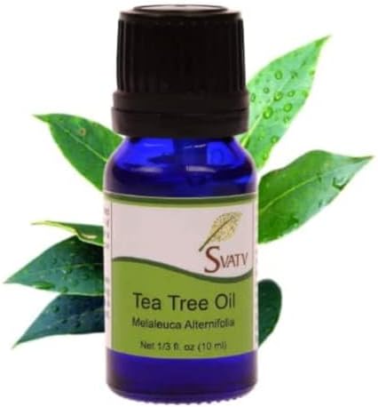 SVATV Tea Tree Essential Oil, Therapeutic Grade Aromatherapy Oil for Diffuser, Yoga, Massage, 10 ml