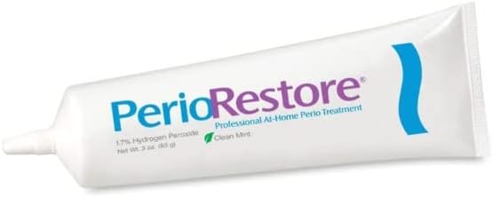 Ounce Tube Hydrogen Peroxide Periodontal Treatment - Oral Cleansing Gel, Mint Flavor, Promotes Teeth Whitening