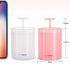 White Foam Cup Whip Bubble Maker Home Travel Face Washing Facial Cleanser Foaming Cup Skin Care Foam Maker Portable Cleanser Foam Maker Facial Cleansing Washes Skin Care Tool