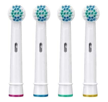 Brush Heads Compatible with Oral-B Braun Electric Toothbrush - Replacement Heads for Vitality, Genius