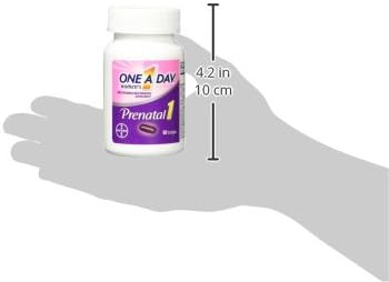 One A Day Women's Prenatal 1 Multivitamin, 60 Count, Including Vitamin A, C, D, B6, B12, Iron, Omega-3 DHA