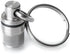 GUS Micro Pill Fob, Made in USA, Stainless Steel Keychain Pill Holder, Holds Two Emergency Aspirin