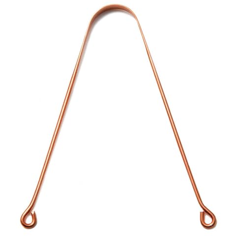 RETRO RETREAT COIN Copper Tongue Scraper, Reusable Tongue Cleaner with Smooth Finish for Daily Oral