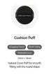 JUNG SAEM MOOL Natural Cover Cushion Puff, 2.1 Inch Round Shape for Smooth Fitting