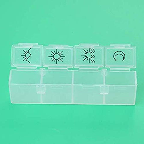 LongStone 7 28 5 Weekly Digital Pill Organizer Days Compartments Medicine Box with Groups Alarm Reminder and Luminous