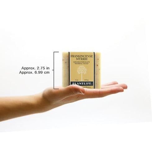 Plantlife Frankincense Myrrh 3-Pack Bar Soap - Moisturizing and Soothing, Hand Crafted with Plant-Based Ingredients