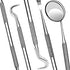 Professional Dental Tools Kit, 7 Pieces Dental Oral Kit with Pouch