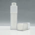 2 Pcs Frosted Plastic Airless Pump Bottles, Refillable Foundation Bottles, Empty Cream Lotion Bottles, Square Essence
