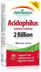 Jamieson Super Strain Acidophilus - 2 Billion Active Cells, 90 Vege Caps