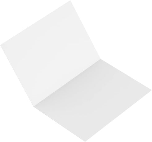 Reskid 100-Pack 5.5x8.5 4.25x5.5, (110lb) Heavyweight White Blank Cards - Scored to Printable Note Cards