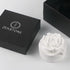 Z Zenstone Zenstone White Ceramic Peony Aroma Diffuser Elegant Home Dcor Flower Design, Add Essential Oils for Natural