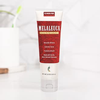 Melaleuca 3.3 oz Essential Oil Tooth Polish Cinnamon Fluoride-Free Formula, with Free Tube Squeezer