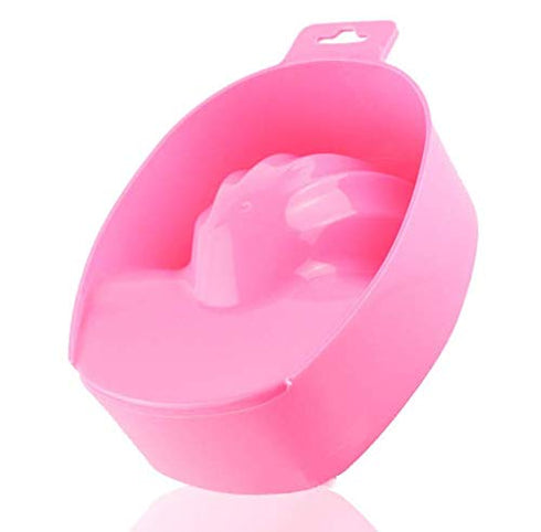Nail Art Tips Pink Dead-skin Soak Bowl Cleaning Software Care Bowl Manicure Tools for Hand Cutin
