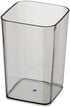 Namzi Light Grey Translucent Square Mouthwash Cups 4 Pcs,2.16 * 2.16 * 3.85inch,Reusable,Simple