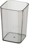 Namzi Light Grey Translucent Square Mouthwash Cups 2 Pcs,2.16 * 2.16 * 3.85inch,Reusable,Simple