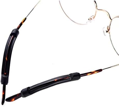 5 Pairs Black Soft Silicone Eyeglass Ear Cushions, Anti Slip Glasses Ear Hook Comfort Sport Ear Grips