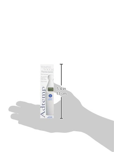 ADC Temple Touch Digital LCD Fever Thermometer, Non-Invasive Quick Read for Babies, Kids, and Adults