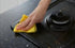 idée No Mildew, Non-Scratch Disposable Scouring Sheets (60 Sheets/Roll) for Dish-Washing, Cleaning, PW01Y, Yellow