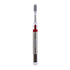 3 Ionic Toothbrush, Solar Panels and TiO2 Semiconductor, 3 Row Honeycomb Bristle, Red