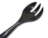 24 Heavy Duty Disposable Plastic Serving Utensils - Twelve 10" Forks & Twelve 10" Spoons, Black