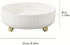 Deluxe 360 Rotating Makeup & Perfume Organizer - Chic Lazy Susan Storage for Jewelry and Lotions (White, Large)