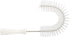Vikan 53725 Hook Brush - 14.17-Inch Curved BPA-Free Pipe, Tube, and Gutter Cleaner, Compatible with Vikan Extension Poles, White by Vikan