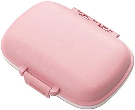 Noguez 8 (8 Medication Pill Box, Pill Organizer, Portable Pill Box with Departments, Weekly Pill Box, Medication