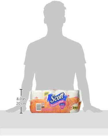 Scott ComfortPlus 24 Count (Pack 1) Scott Extra Softa Double Roll Bath Tissue, Toilet Paper