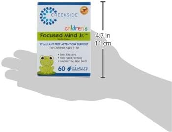 Focused Mind Jr. Focus and Memory Support for Children, 60 EZ Melt Tablets, Pediatrician Formulated