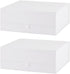 Large White Gift Box 2 Pcs, 13.5x11.8x4.7 Inches, Luxury Rectangle Gift Boxes with Magnetic Closure Lid for Gift