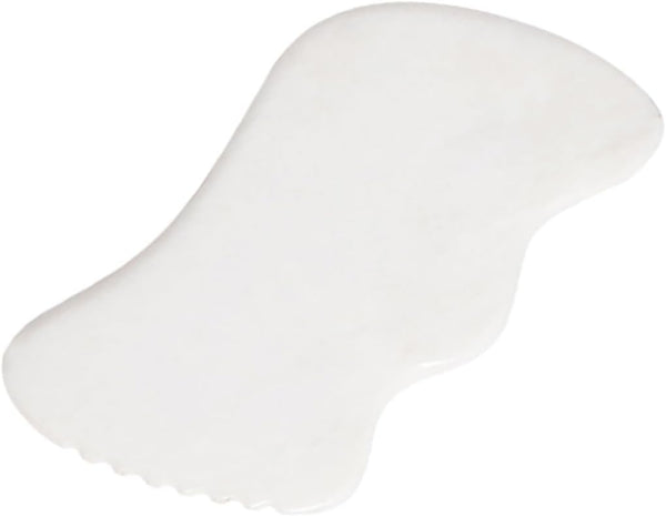 Healeved Facial Massage Scraper Jade Gua Sha Massage Tool for Neck Face