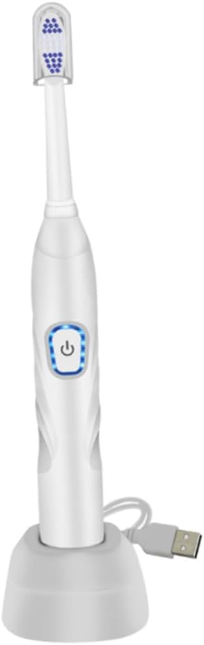 KOMBIUDA Electric Toothbrush USB Charging Sonic Vibration Toothbrush Soft Bristle Waterproof Rechargeable Oral Care