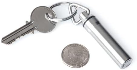 GUS Original Pill Fob, Made in USA, Stainless Steel Keychain Holder