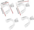 Zhuluck 4 Pcs Transparent Mouth Guard Silicone Grinding Guard Teeth Whitening Tray Sleeping Gum Shield for Sports