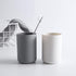 Namzi 4 Cups,4.05 2.83inch,Reusable Piece Grey Minimalist Mouthwash * Cups for Home Bathroom Daily Use