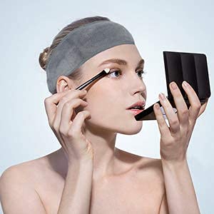 SINLAND Spa Headband for Women - 3 Counts Adjustable Makeup Hair Band with Magic Tape for Face Care and Sports