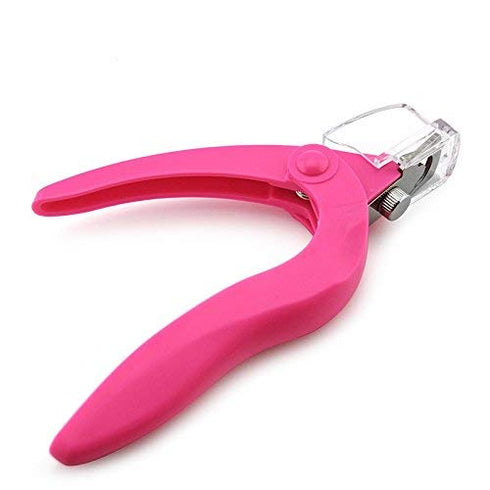 KADS Pink Manicure Nail Cutter, Nail Clipper Tool for Acrylic Gel False Nail Tips