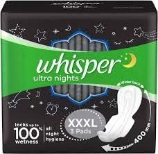 WHISPER Ultra Nights - XXXL 3 Pads - 400mm